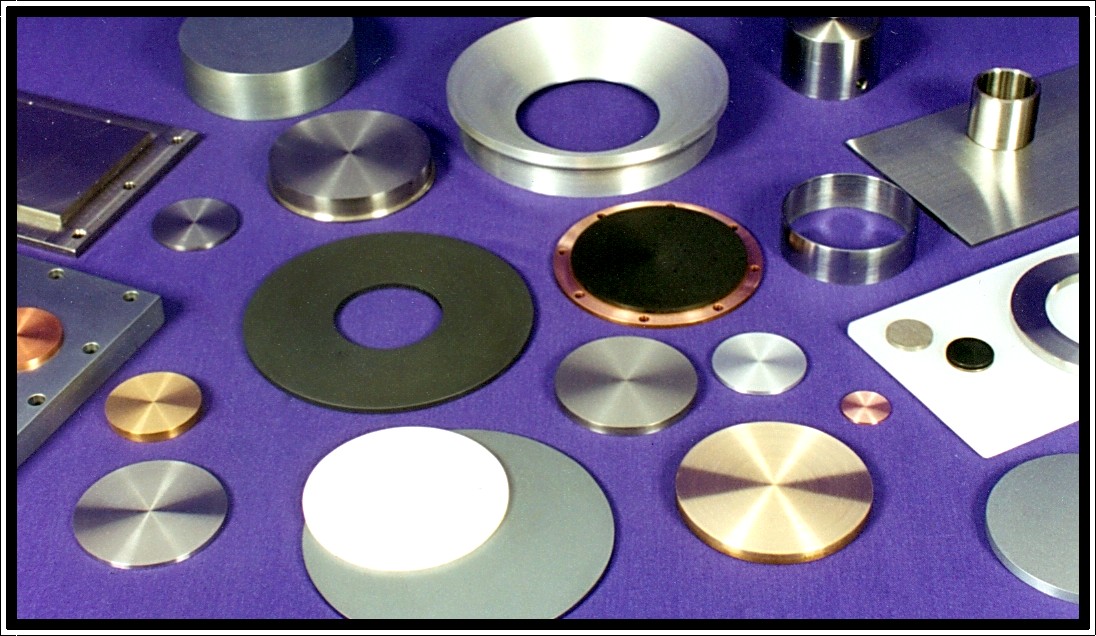 Aluminum sputter target 2 inch diameter by 0.25 inch thick Oryx 
